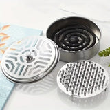 2pcs Stainless Steel Mosquito Coil Holder with Lid and Ashtray for Outdoor Use