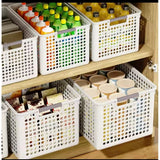 2pcs Storage Baskets Organizers White Plastic Basket 35*25*21 cm Storage baskets Household Storage Containers