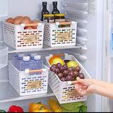2pcs Storage Baskets Organizers White Plastic Basket 35*25*21 cm Storage baskets Household Storage Containers