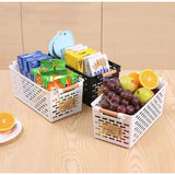 2pcs Storage Baskets Organizers White Plastic Basket 35*25*21 cm Storage baskets Household Storage Containers