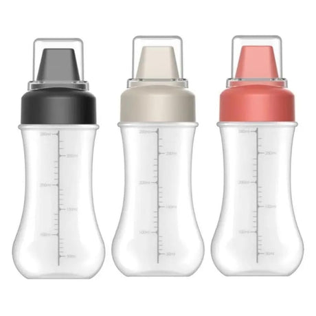 2piece 350ml Five-Hole Sauce Squeeze Bottle – Plastic Ketchup, Honey, and Condiment Dispenser for Kitchen Use