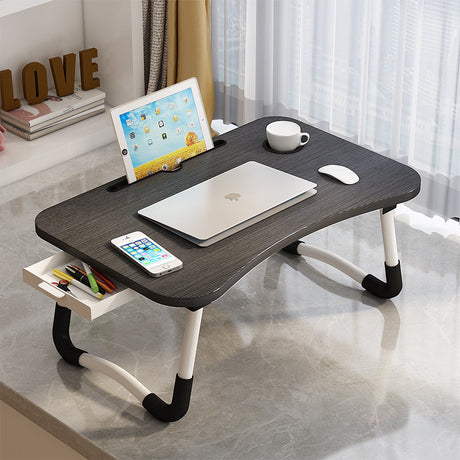 Portable and Foldable Breakfast and Work Desk – 60x40x28cm MDF Table