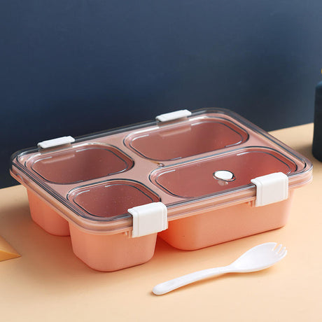3 Grid Snack Box|BPA Free Plastic, 850ml Capacity