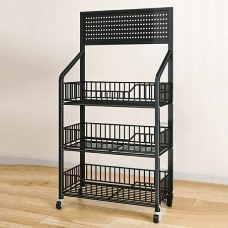 3 Layer Heavy Duty Multipurpose Rack Freestanding with Wheels Home & Display Storage