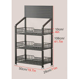 3 Layer Heavy Duty Multipurpose Rack Freestanding with Wheels Home & Display Storage