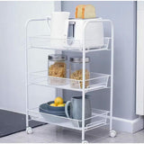 3 Layer Multifunctional Mesh Design Storage Trolley | Durable & Versatile
