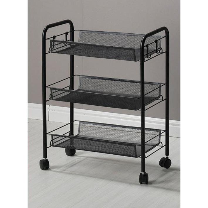 3 Layer Multifunctional Mesh Design Storage Trolley | Durable & Versatile