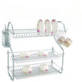 3 Layer Stainless Steel Rack Multipurpose Storage Organizer Dish Rack Dish Racks