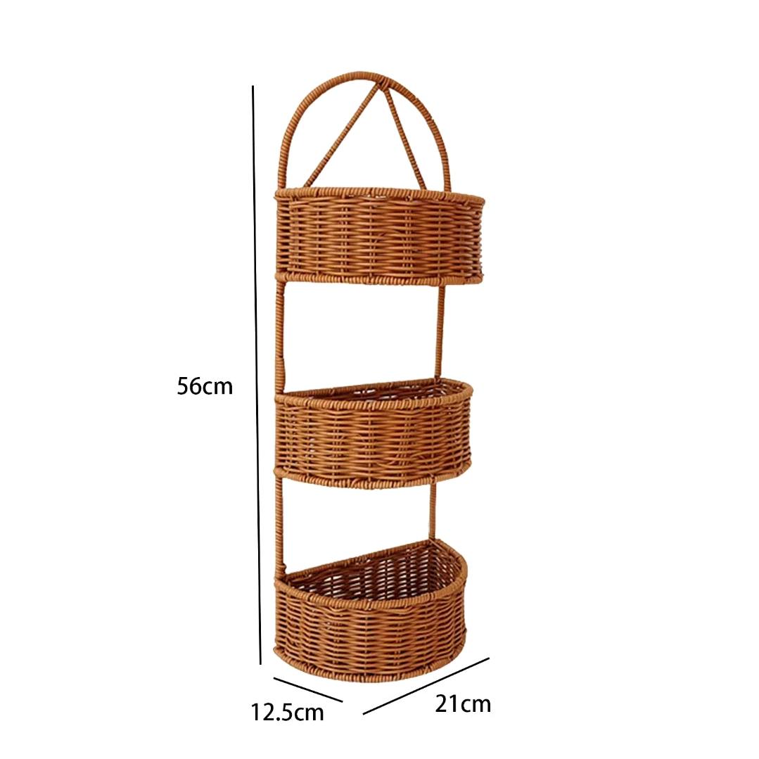 3 Layer Weaving Gel Shelf Organizer | Kitchen Spice Arrangement Caddy