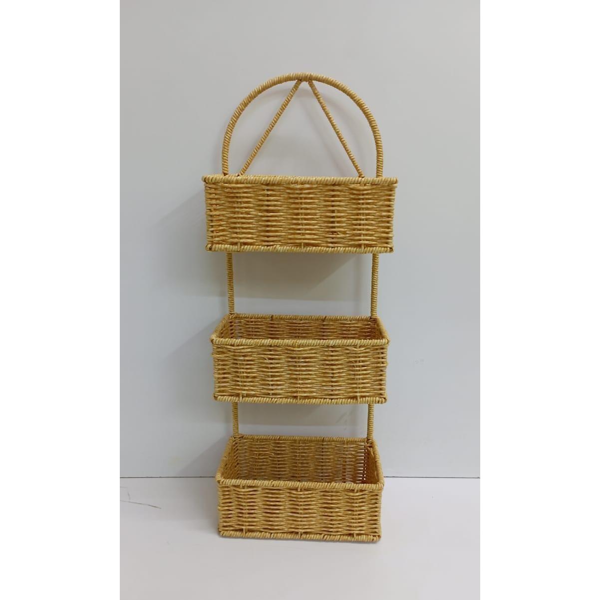 3 Layer Weaving Gel Shelf Organizer | Kitchen Spice Arrangement Caddy