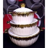 3 Piece Ceramic Soup Pot Set Durable & Stylish