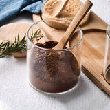 3 Piece Glass Spice Organizer Set with Bamboo Lids
