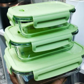 3-Piece High Borosilicate Glass Food Container Set with Insulated Lunch Bag Lunch Bag Lunch Box Sets