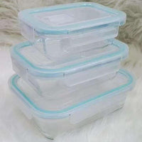 3-Piece High Borosilicate Glass Food Container Set with Insulated Lunch Bag Lunch Bag Lunch Box Sets