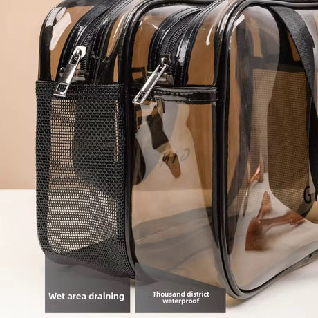 3-Piece Waterproof Travel Bag Set – Multipurpose Pouches for Toiletries, Makeup & Wet Clothes