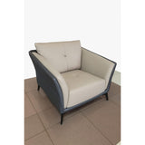 3 Seater and 2 Armchairs Modern Fabric and Leather Sofa Set
