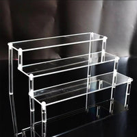 3 Tier Clear Acrylic Display Rack Multipurpose Organizer for Perfumes, Spices, and Essentials Household Storage Caddies