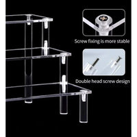 3 Tier Clear Acrylic Display Rack Multipurpose Organizer for Perfumes, Spices, and Essentials Household Storage Caddies