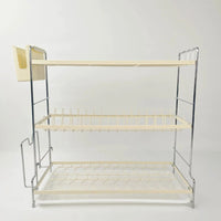 3-Tier Dish Rack with Spacious Storage and Drip Trays Dish Rack Dish Racks