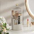 3 Tier Makeup Brush Organizer with Lid & Removable Divider Elegant & Functional Storage Makeup Organizers Makeup Brushes