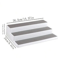 3 Tier Spice Rack Nonslip Storage Organizer with Stepped Design Kitchen Spice Organizers