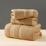 3 in 1 Combed Cotton Bath Towel 3pcs Set Staple Cotton Hand Towel Plus Thick Hotel Home Bath Hand Towel