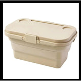 3 in 1 Foldable Collapsible Camping Hand Basket Picnic Basket That Converts to Table, Storage Unit, and Cutting Board