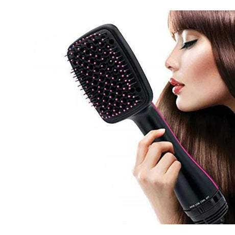 3 in 1 Hair Straightener Brush Anti Scald 1000W Fast Heating with Negative Ions Travel Size (110-240V)