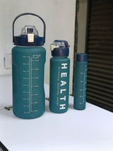 3 in 1 Motivational Water Bottles Set 2000ml 900ml 300ml