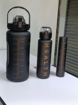 3 in 1 Motivational Water Bottles Set 2000ml 900ml 300ml