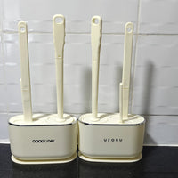 3 in 1 Multifunction Wall Mounted Toilet Cleaning Brush Cream White Cleaning brush Toilet Brushes