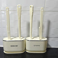 3 in 1 Multifunction Wall Mounted Toilet Cleaning Brush Cream White Cleaning brush Toilet Brushes