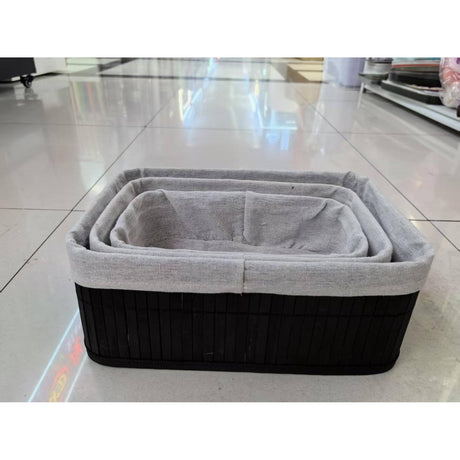 3-in-1 Organising Wicker Baskets – Multipurpose Storage Set