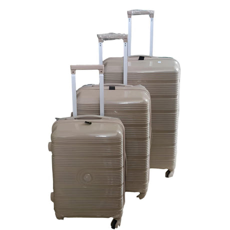 3 in 1 Rubber Suitcase Set | Durable Luggage with 3 Sizes for Travel | Lightweight, Sturdy, and Travel-friendly