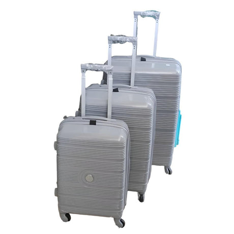 3 in 1 Rubber Suitcase Set | Durable Luggage with 3 Sizes for Travel | Lightweight, Sturdy, and Travel-friendly