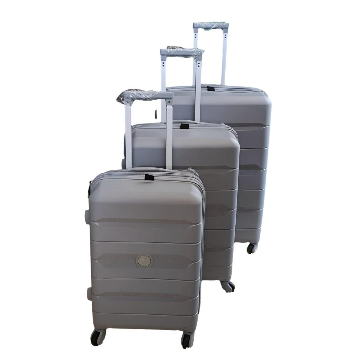 3 in 1 Rubber Suitcase Set | Durable Luggage with 3 Sizes for Travel | Lightweight, Sturdy, and Travel-friendly