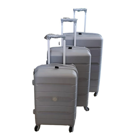 3 in 1 Rubber Suitcase Set | Durable Luggage with 3 Sizes for Travel | Lightweight, Sturdy, and Travel-friendly