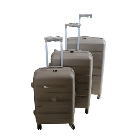 3 in 1 Rubber Suitcase Set | Durable Luggage with 3 Sizes for Travel | Lightweight, Sturdy, and Travel-friendly