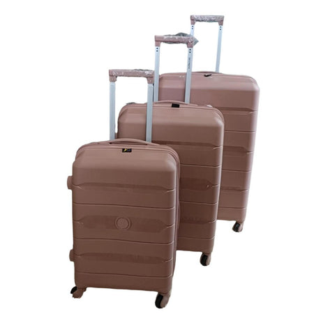 3 in 1 Rubber Suitcase Set | Durable Luggage with 3 Sizes for Travel | Lightweight, Sturdy, and Travel-friendly