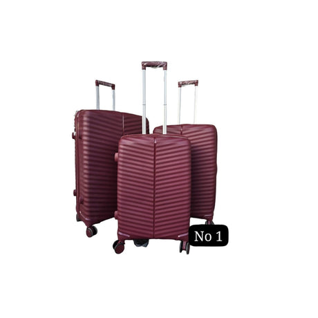 3 in 1 Unbreakable PP Suitcase Set | Zipper Closure, 360 Spinner Wheels, Telescopic Handle | Sizes: 75cm, 69cm, 59cm