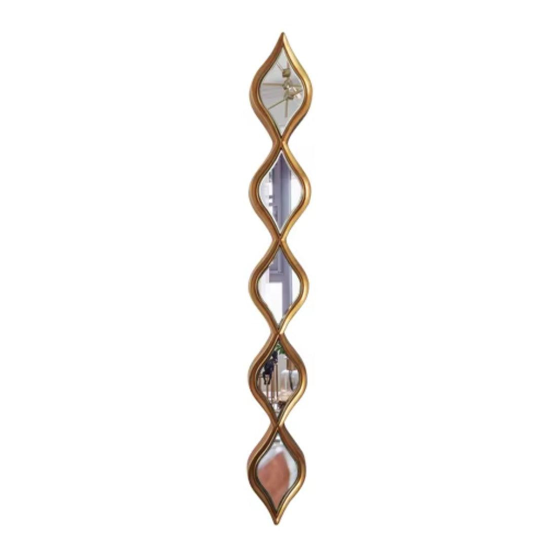 3 in 1 Wavy Decor Mirrors | Elegant Wall Mirrors Available in Gold & Silver