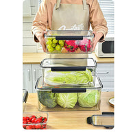 3 pcs Acrylic Food Storage Containers 3000ml, 1400ml and 550ml. storage containers Food Storage Containers