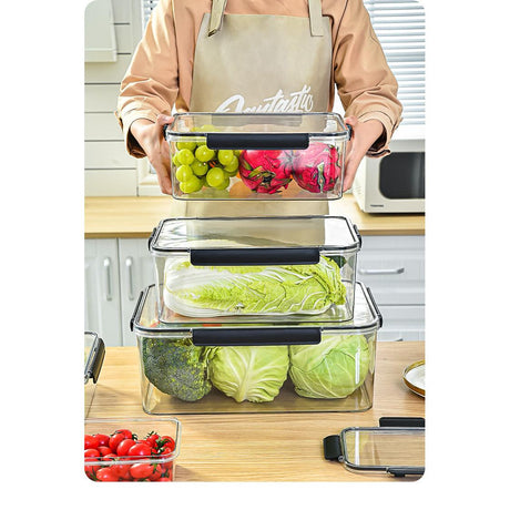 3 pcs Acrylic Food Storage Containers 3000ml, 1400ml and 550ml.