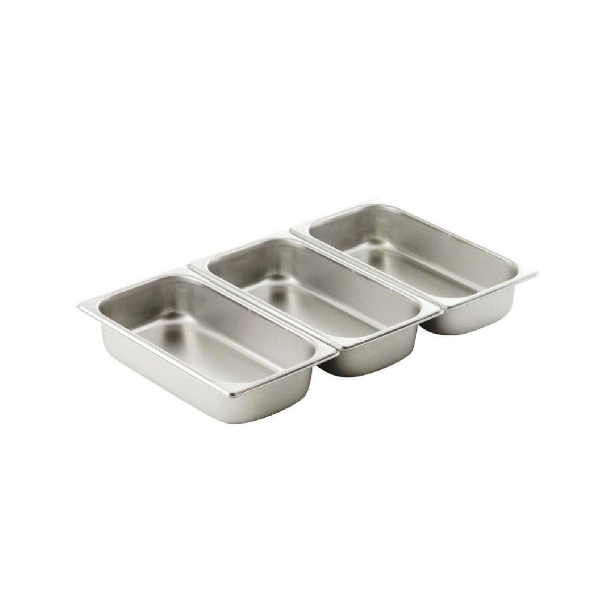 3 pcs Food Pan Inserts for SG 433/3 Triple Cheffing Dish | Stainless Steel Replacement Pans | 9 Liter Capacity Each