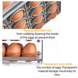 32 Egg Acrylic Tray – Durable Storage Organizer in Grey, Orange, and White