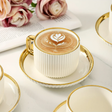 32pcs Gold Realm Porcelain Dinner Set Elegant Full Service for 6. Dinnerware Sets