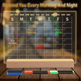 33x23 cm Office Home Desktop Planner with LED Stand With Pens, Pen Holder, & Eraser