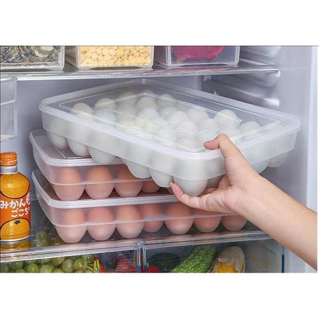 34 Egg Storage Container with Lid |Refrigerator Organizer|34cmx26cmx7.5cm