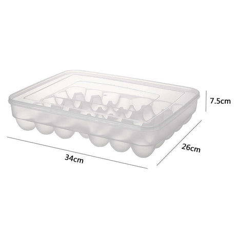 34 Egg Storage Container with Lid |Refrigerator Organizer|34cmx26cmx7.5cm
