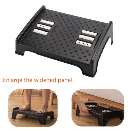 Ergonomic Non-Skid Foot Rest and Toilet Stool for Rest and Pain Relief